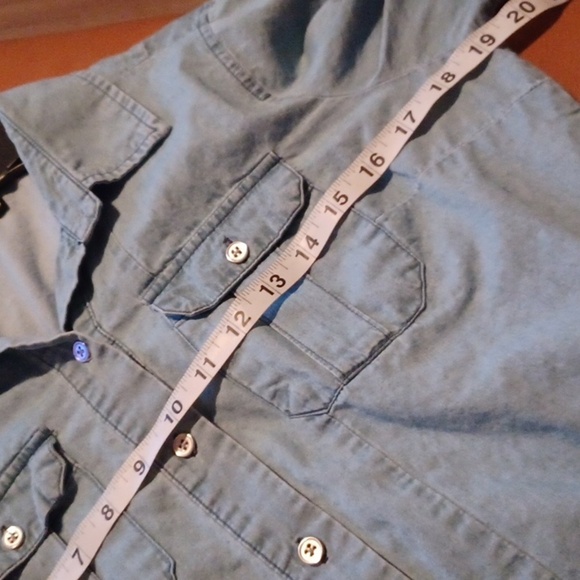 💙🌺New York & Company Denim Blue Shirt - Picture 7 of 12